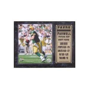  Brett Favre Farewell Photograph Nested on a 9 x 12 