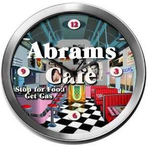  ABRAMS 14 Inch Cafe Metal Clock Quartz Movement Kitchen 