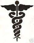 CADUSEUS CROSS STITCH PATTERN MEDICAL LOGO counted