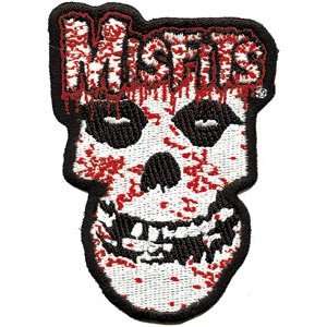  THE MISFITS BLOODY SKULL EMBROIDERED PATCH