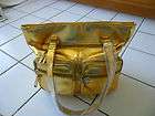 Gold Metallic BLING Handbag Purse Shoulder Satchel Large Hobo Zipper 