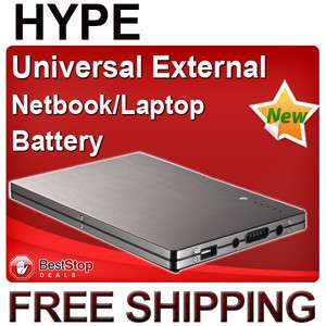 HYPE Universal External Netbook/Notebook Battery  