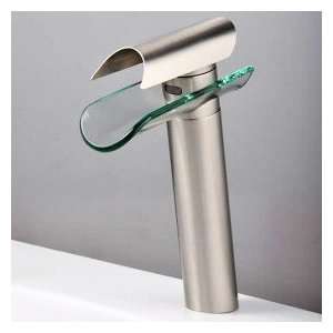   Bathroom Sink Faucet   Nickel Brushed Finish (Tall)