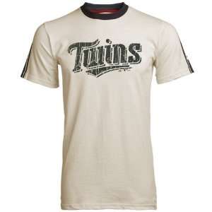 Majestic Minnesota Twins Natural Vintage Streak T shirt 