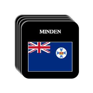  Queensland   MINDEN Set of 4 Mini Mousepad Coasters 