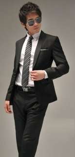 New Mens Fashion Stylish Slim Fit One Button Suit  