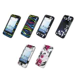   Midnight Flowers, White with Purple Flowers) for HTC Desire Z Cell