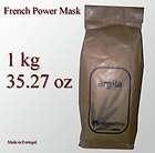1kg / 2,2 lb Pure Organic French Clay Powder Face Mask for acne
