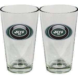 Hunter New York Jets Mixing Glass   Set of 2  Sports 