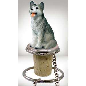  Siberian Husky Bottle Stopper