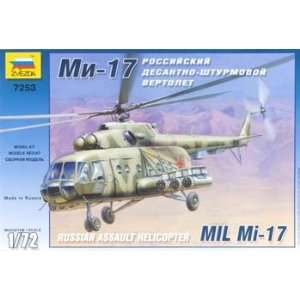  Zvezda   1/72 MIL MI 17 Soviet Helicopter (Plastic Model 