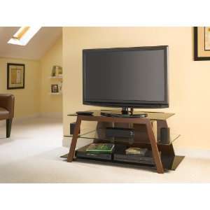  Bush Furniture Mezo TV Stand with Interchangeable Glass 