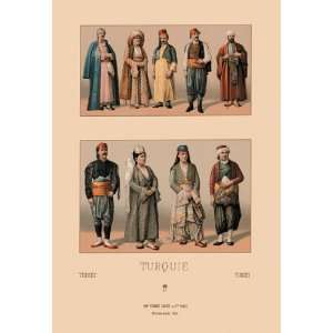  Variety of Turkish Costumes #2 20X30 Canvas Giclee