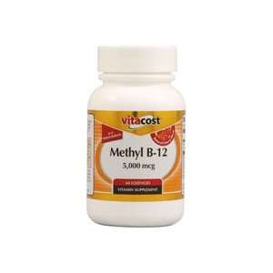  Vitacost Methyl B 12    5000 mcg   60 Lozenges Health 
