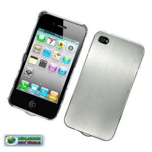  For Iphone 4 /Cdma /4s Luxury Metal Case C1204 White Cell 