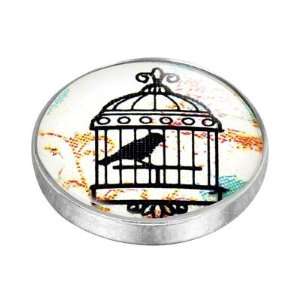  Caged Bird Interchangeable Fashion Magnet Arts, Crafts 