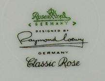 Rosenthal Classic Rose Raymond Loewy 6 Bread Plate  
