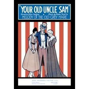Your Old Uncle Sam   Melody of the Old Grey Mare   Paper Poster (18.75 