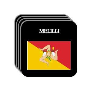   Region, Sicily (Sicilia)   MELILLI Set of 4 Mini Mousepad Coasters