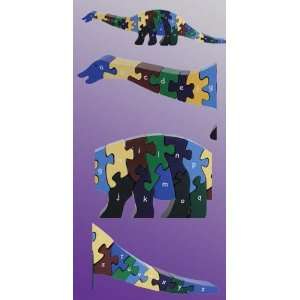    Alphabet Dinosaur Wood Puzzle From Imagi Play Toys & Games