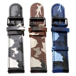   Camouflage 4 Leather Interchangeable Strap Watch 843836010269  