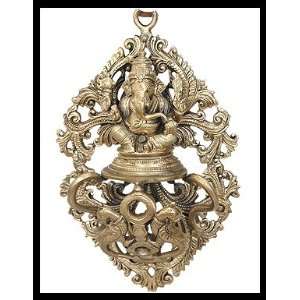  Bronze Statue   Ganesha Wall Mount 