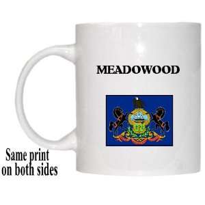 US State Flag   MEADOWOOD, Pennsylvania (PA) Mug 