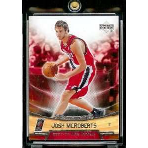   Set # 18 Josh McRoberts (RC)   Trail Blazers NBA Rookie Trading Card