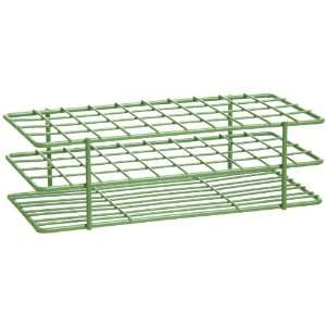   Steel Poxygrid Wire Test Tube Rack for 15 16mm Tube, 40 Place, Green