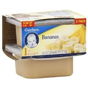 Gerber 1st Foods Bananas, 2 Count, 2.5 oz Units (Pack of 12)  