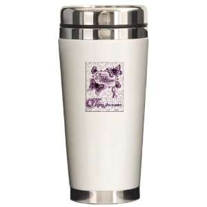  Lupus Awareness Health Ceramic Travel Mug by  