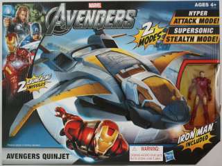 Avengers Quinjet Attack Mode with Iron Man Marvel The Avengers Jet 
