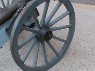   AND BIDS. Vintage Civil War Iron Salute Cannon