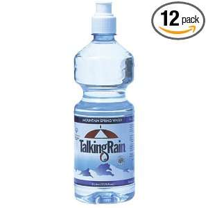 TalkingRain Spring Water, 33.8 Ounce Bottles (Pack of 12)  