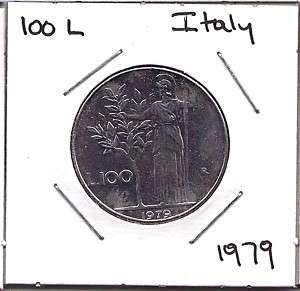 World Coins   Italy 100 Lire 1979 Coin KM # 96.1  