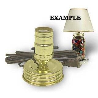 Mason Jar Lamp Kit converts a Standard Mason Jar Into an Instant Lamp 