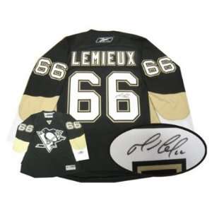  Mario Lemieux Signed N/A Jersey   Replica Dark Everything 