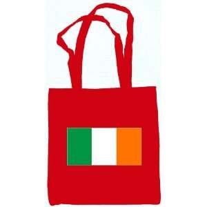 Irish Ireland Flag Tote Bag Red 