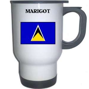  Saint Lucia   MARIGOT White Stainless Steel Mug 