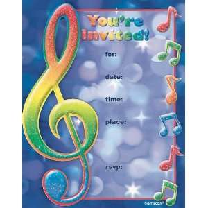  Music Notes Deluxe Invitation Toys & Games