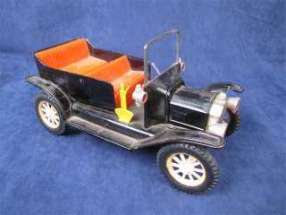 Vintage Tin Friction 1917 Model T Ford Toy Car Japan  