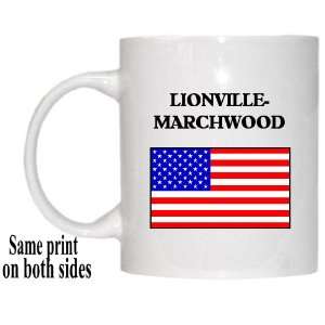  US Flag   Lionville Marchwood, Pennsylvania (PA) Mug 