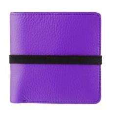   By Marc Jacobs Pebble Leather Elastic Billfold Wallet Purple Clothing