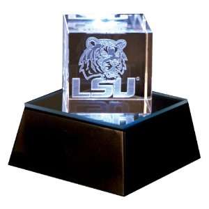  NCAA LSU Tigers 2 Inch Square Helmet Cube with base 