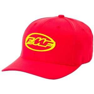 FMF Podium III Mens Flexfit Race Wear Hat   Red / Small 