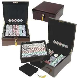  750 HIGH ROLLER Poker Chip Set Polished Lacquer Finish 