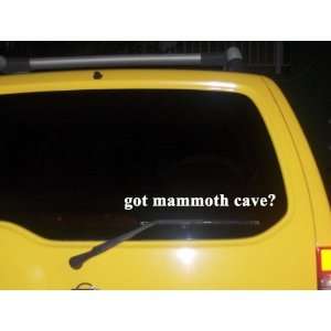  got mammoth cave? Funny decal sticker Brand New 