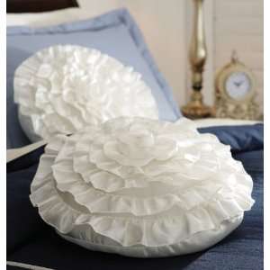   Satin Pillow In Blossoming Design By Collections Etc