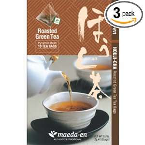 Maeda Houji Roasted Green Tea, 10   .7 Ounce Teabags per box, (Pack of 