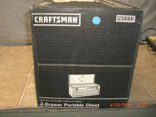 New Craftsman 9 65333 2 Drawer Toolbox Portable Tool Chest Locking 